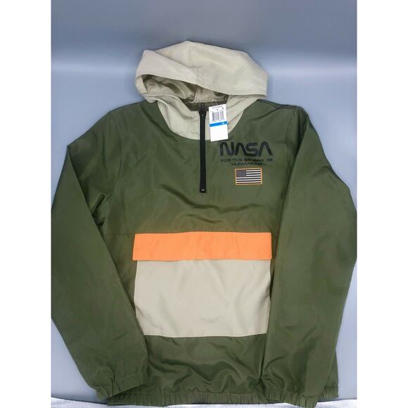 NASA Hybrid Apparel JEM Youth Kids Size XL Lightweight Humankind Windbreaker - Picture 5 of 9
